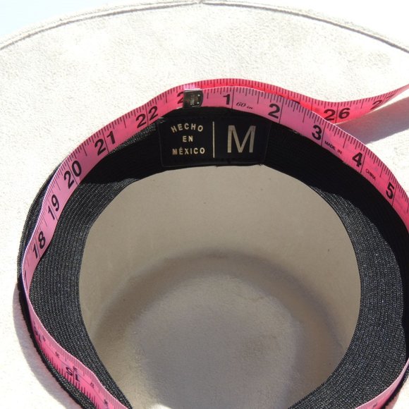 Handmade wide brim hat made in Mexico hand painted - Picture 15 of 15